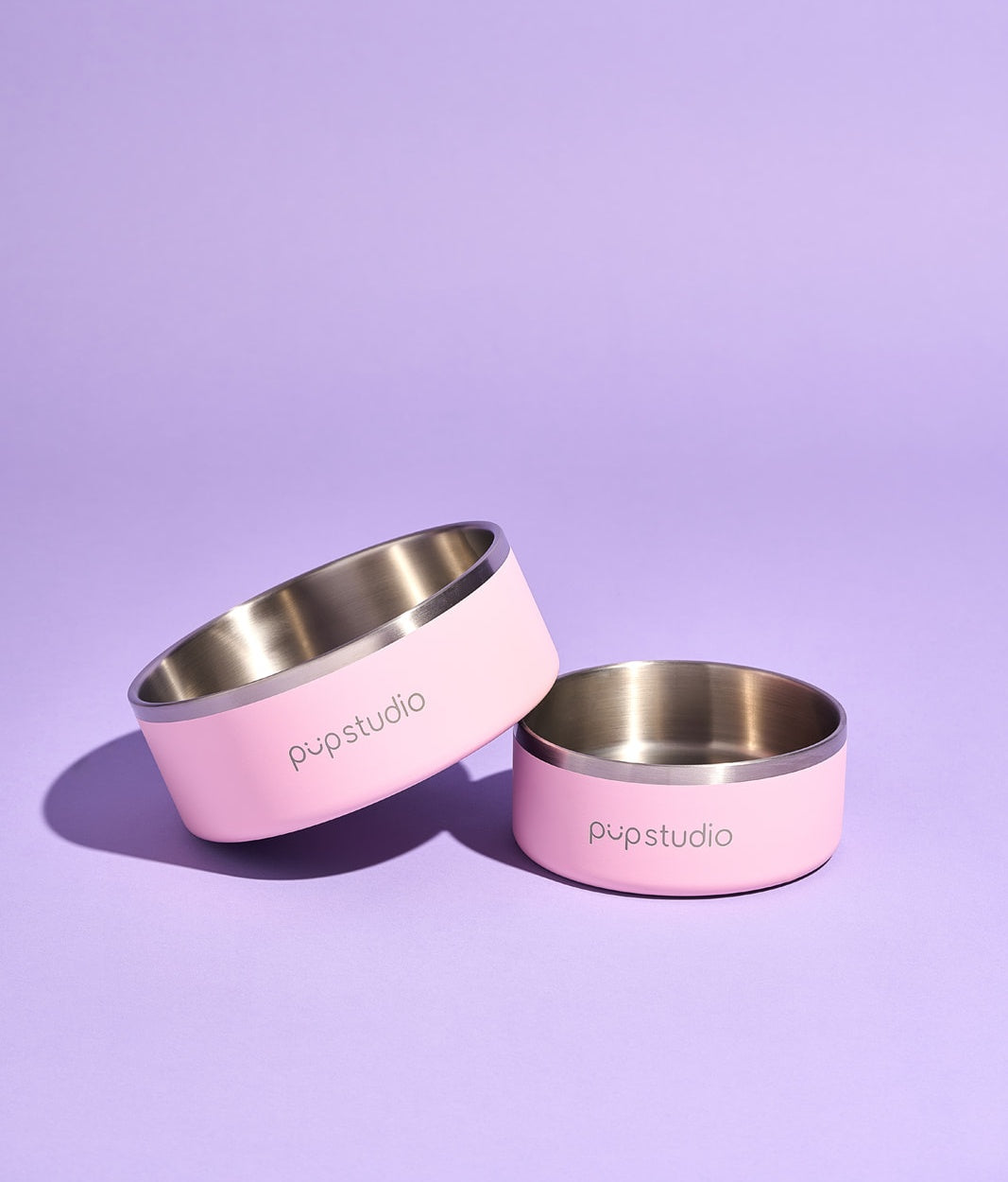 Pupstudio Stainless Steel Bowl (Pink)