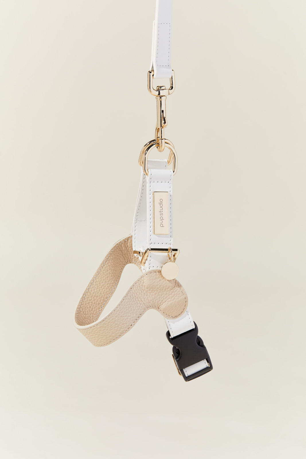 Genuine Leather Harness with Leash