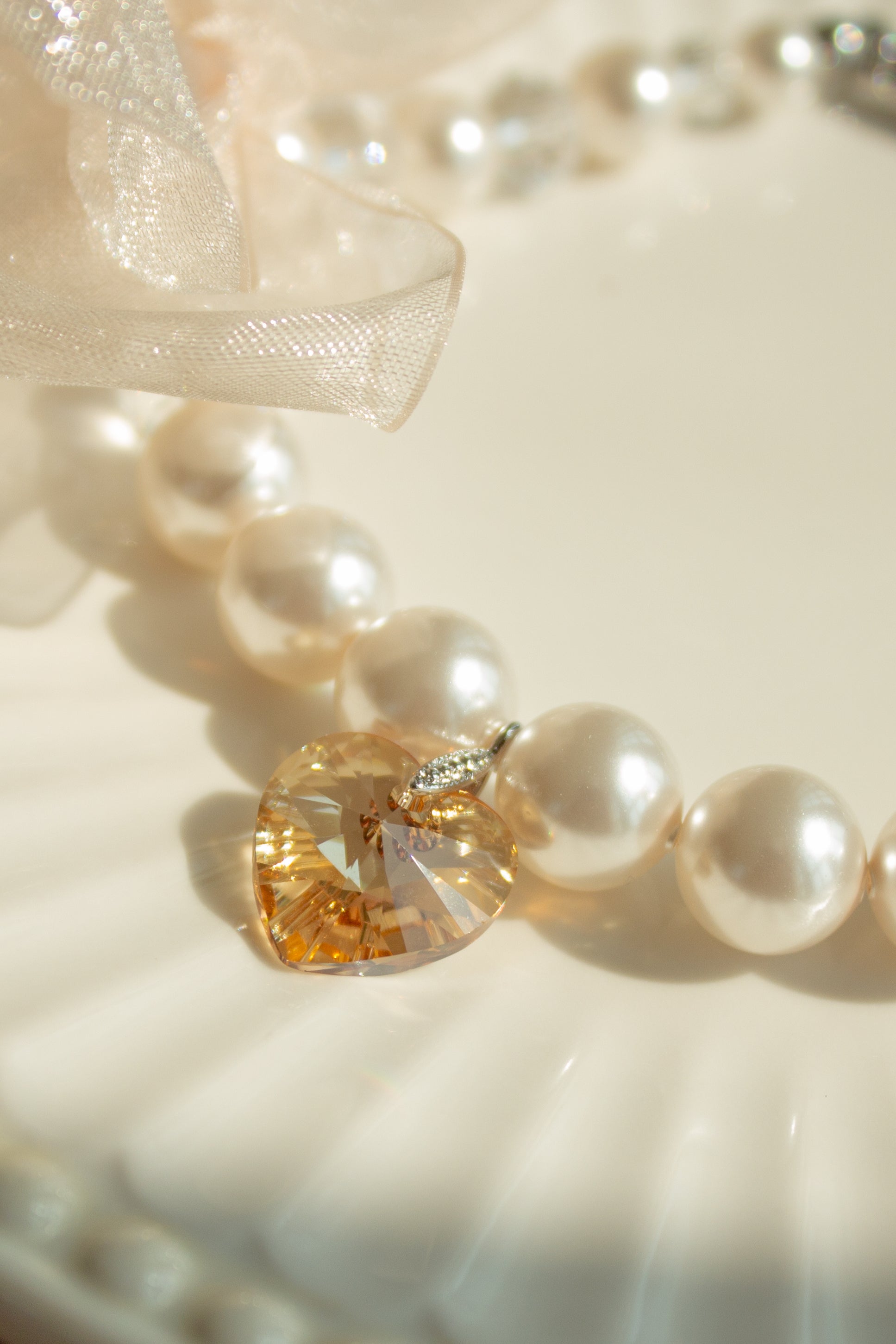 Lovely Apricot Nametag Necklace (Pet)
