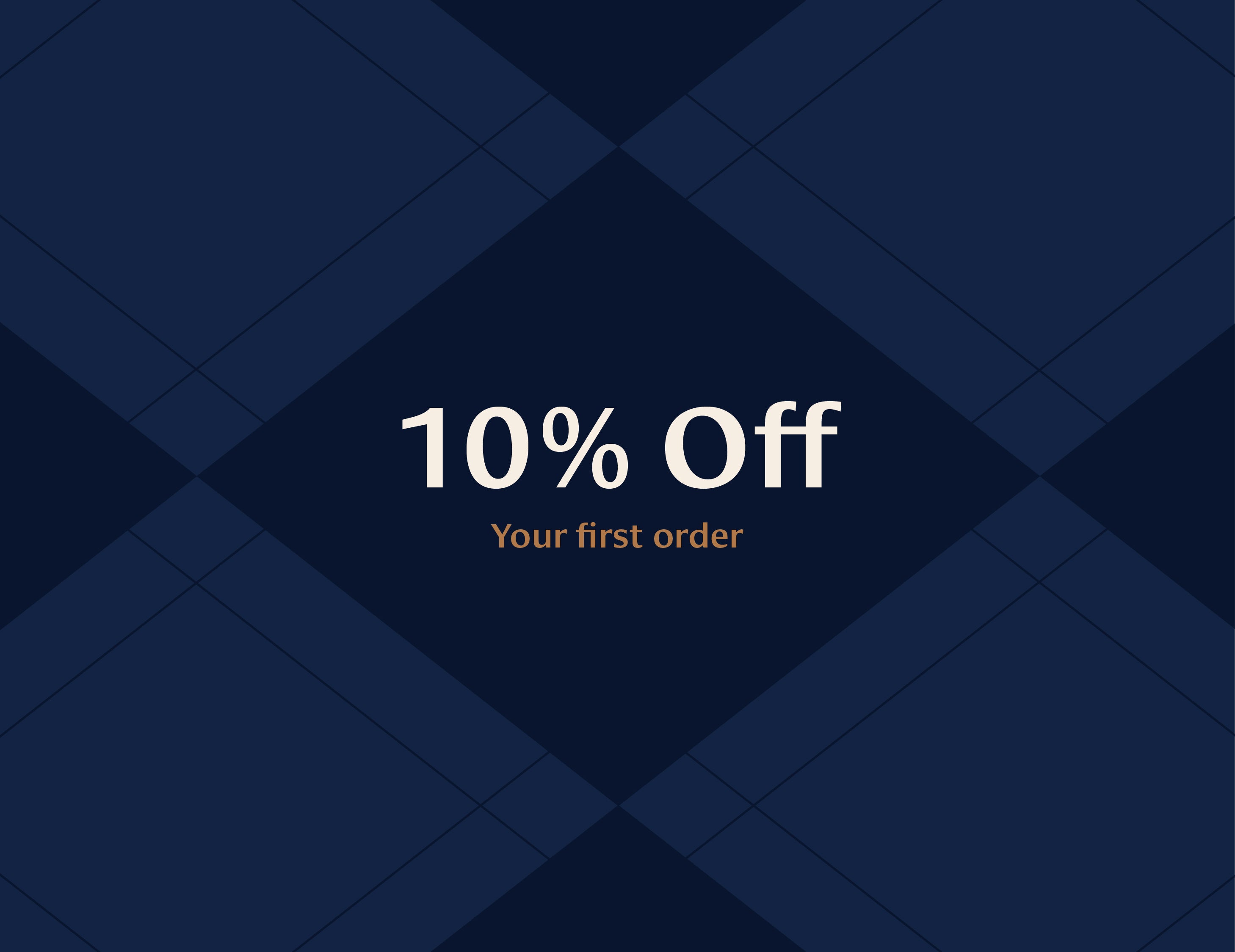 10% Off your first order