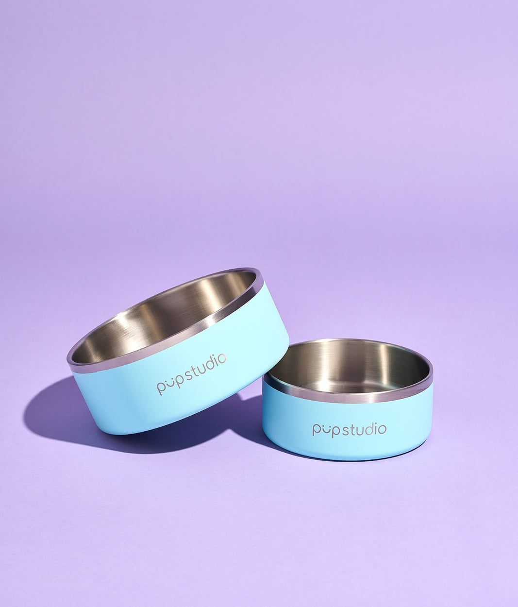Pupstudio Stainless Steel Bowl (Light Blue))