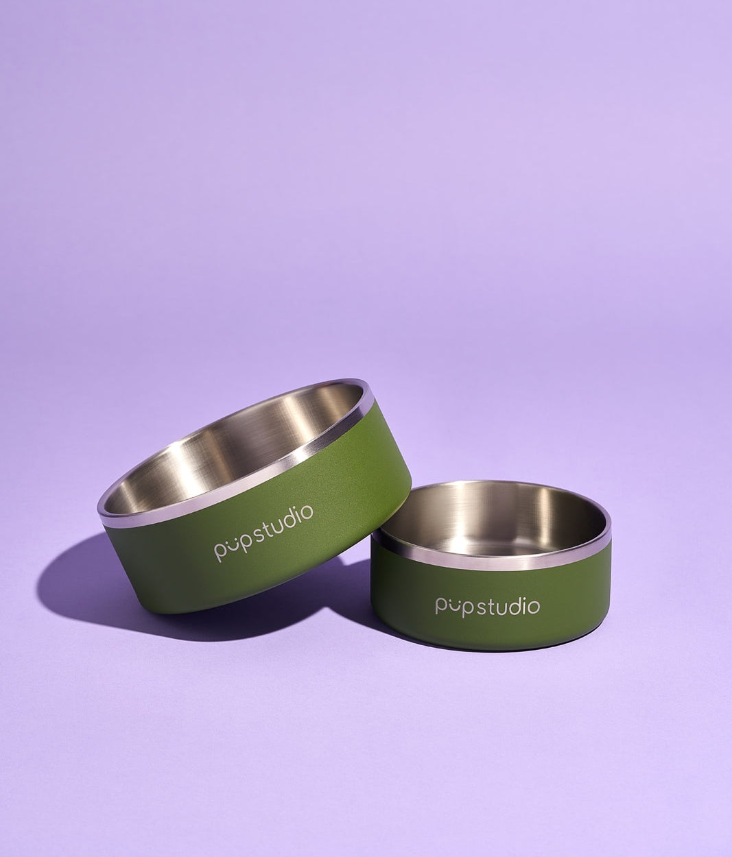 Pupstudio Stainless Steel Bowl (Green)
