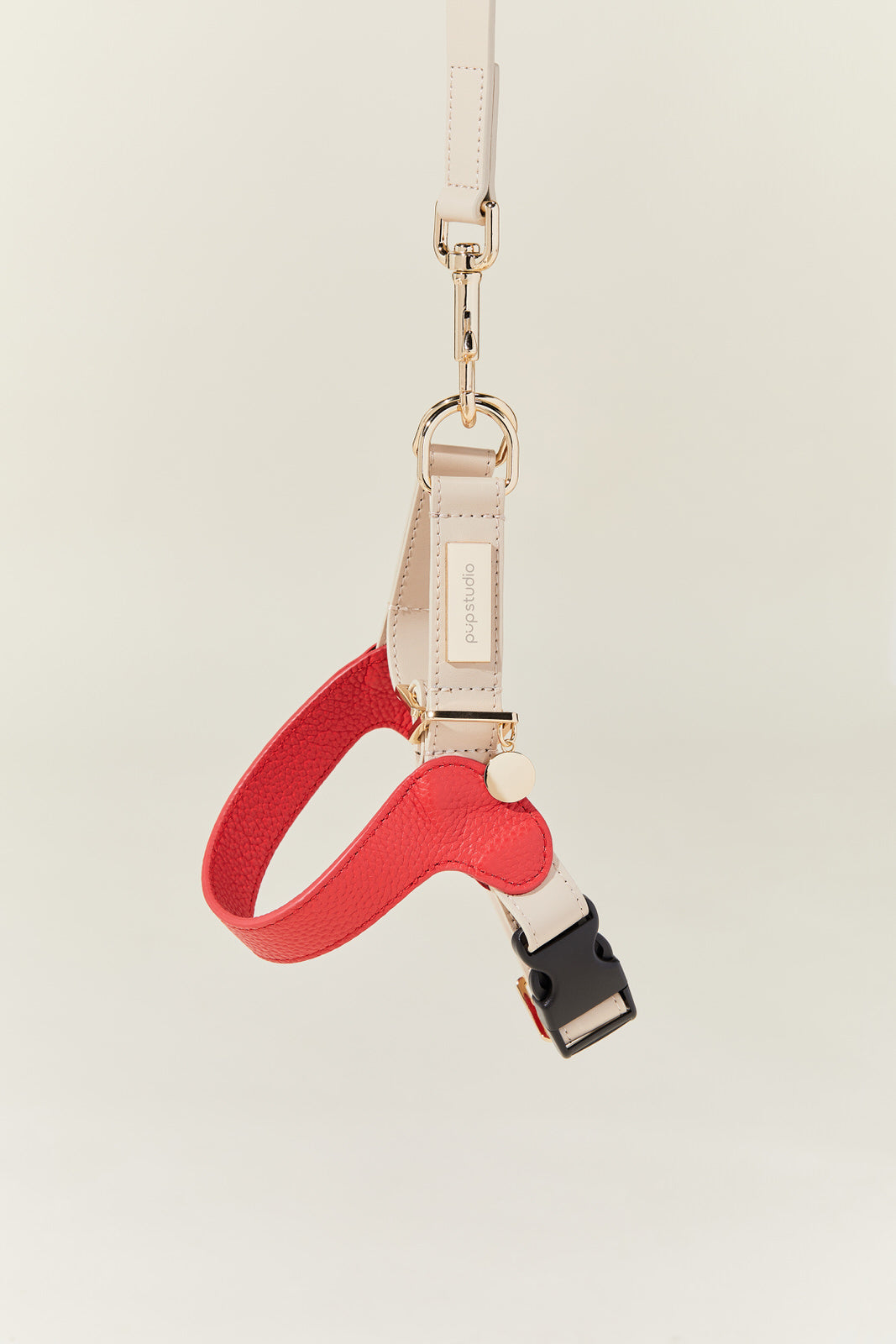 Genuine Leather Harness with Leash