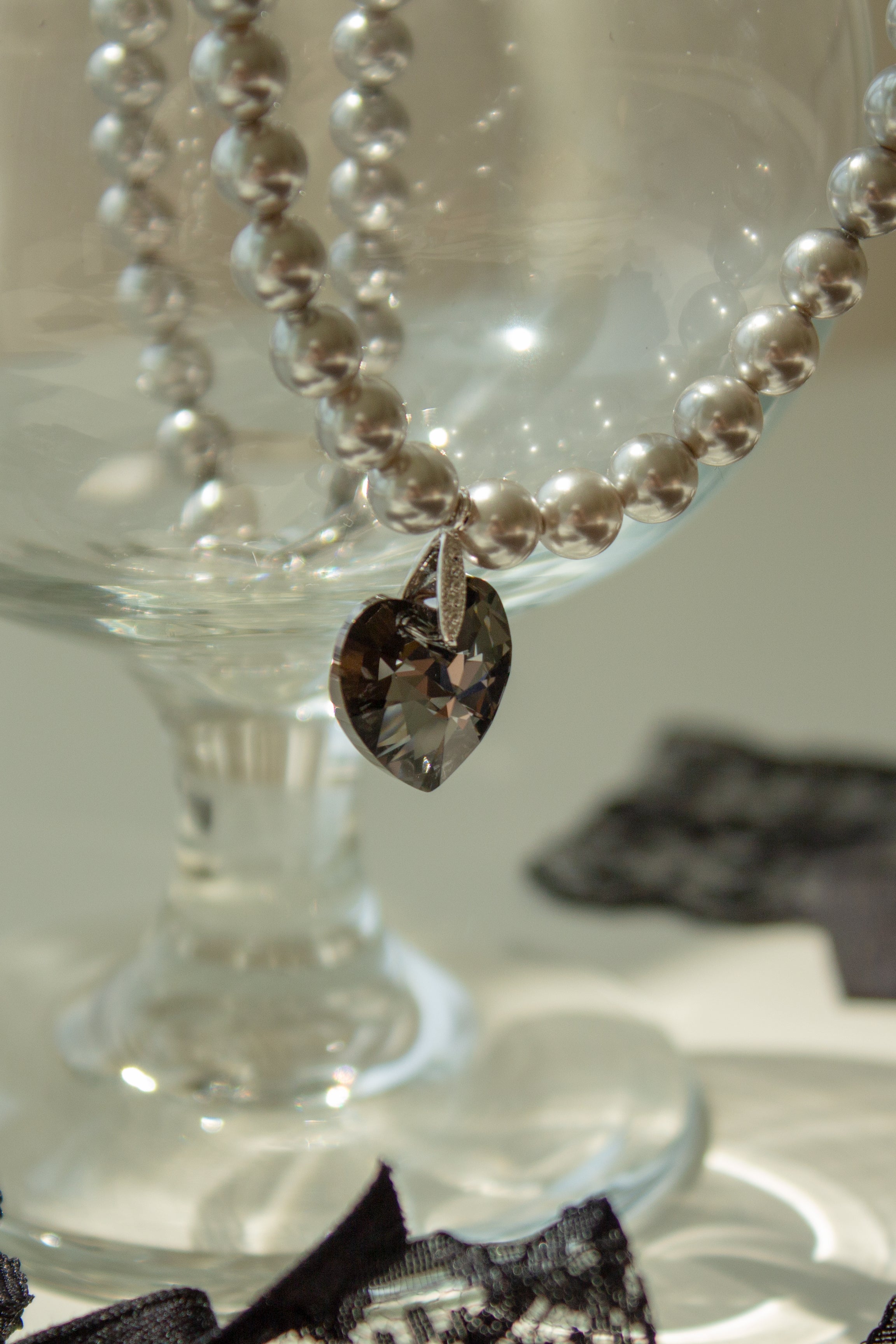 Romantic blackberry natural freshwater pearl name tag necklace(Owner)