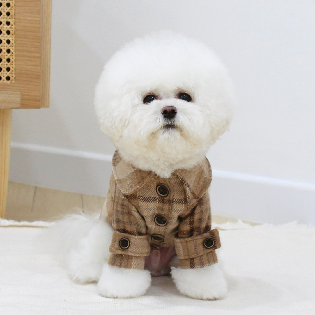 Mocha Checkered Coat