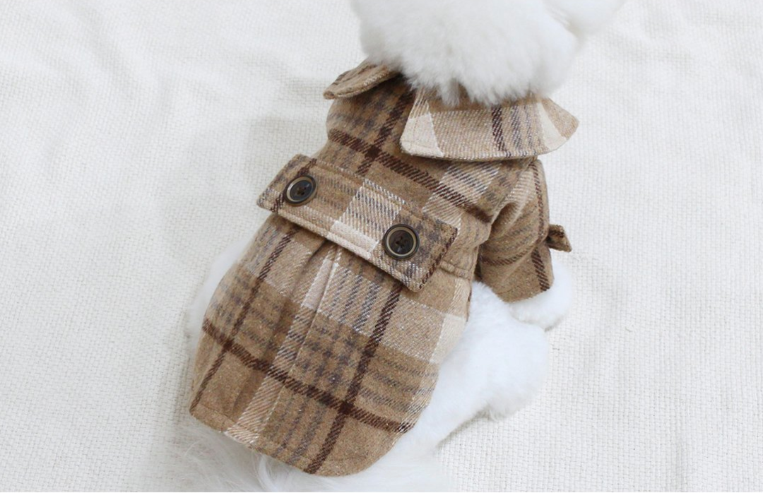 Mocha Checkered Coat