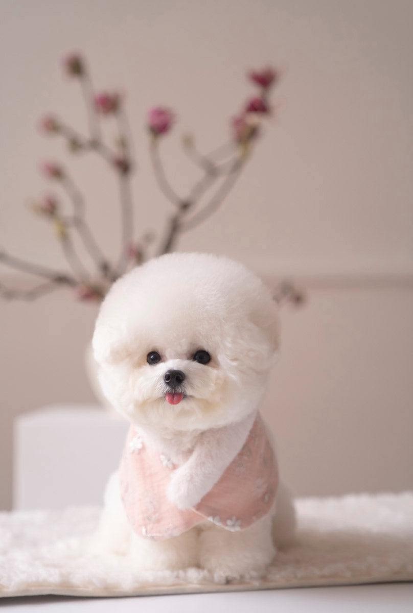 Flower fur cape