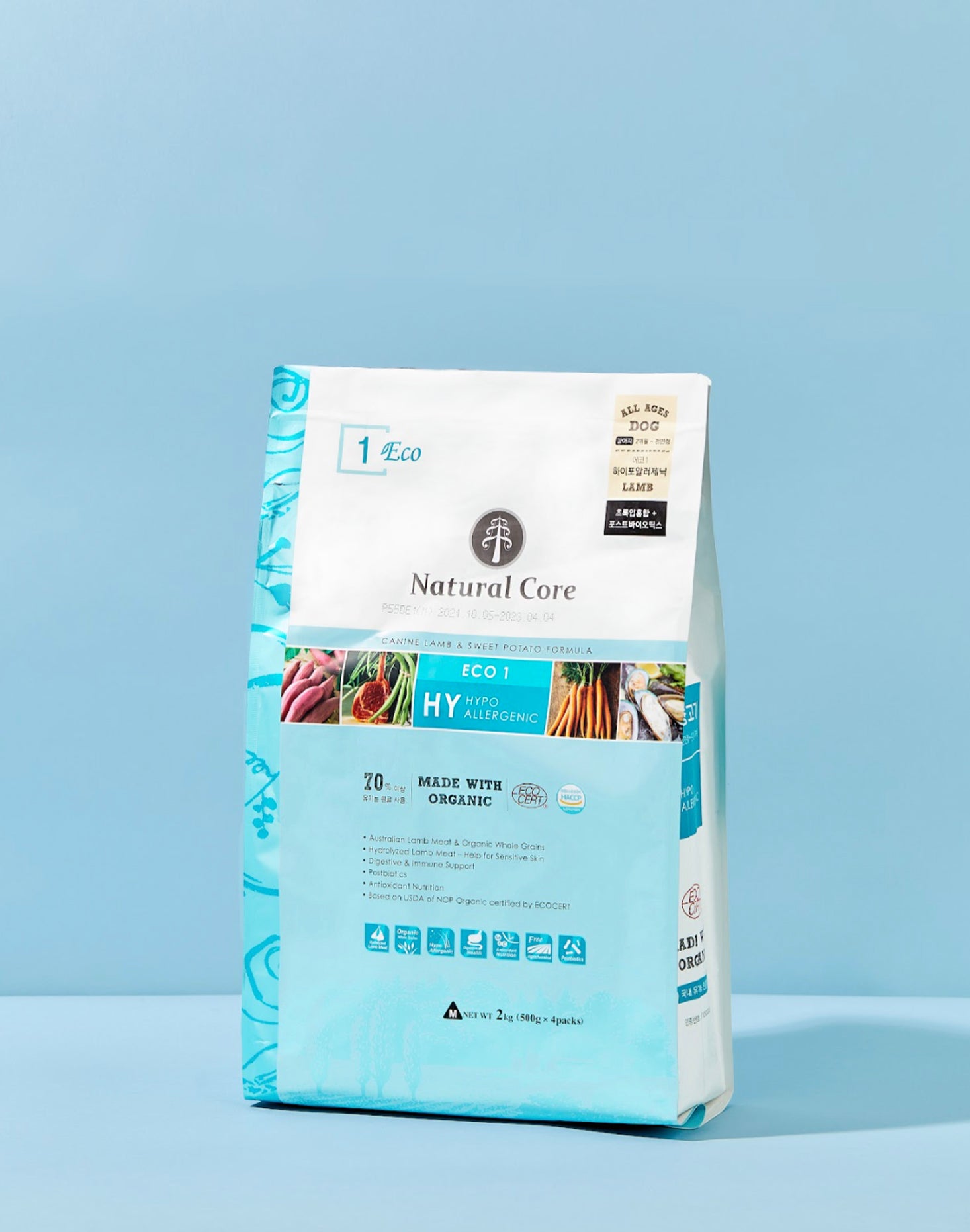 Natural Core Eco 1 Organic Lamb & Sweet Potato Dry Dog Food